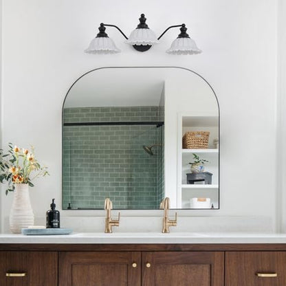 XIEDUN Black 3 Light Vanity Light Modern Bathroom Vanity Light Fixture - color: Black and White, size: 3 Light