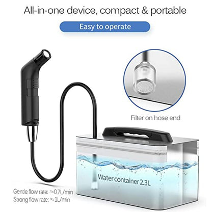 Portable Bidet for Travel with Soft and Strong Water Pressure Modes, USB-C Rechargeable Travel Bidet, Large 2.3L Water Tank for Home and Camping Use (Black) - color: Black