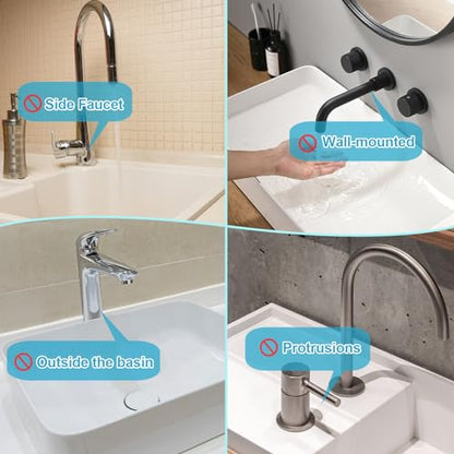 Derlights 33 inch Sink Splash Guard Mat, Silicone Faucet Handle Drip Catcher Tray, Longer Silicone Sink Mat for KitchenBathroom, Drip Protector Splash Countertop (Gray) - size: 33 inch