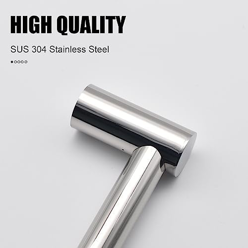 Towel Bar - Adjustable 304 Stainless Steel Towel Holder for Bathroom | Sturdy and Rustproof Wall Mounted Towel Rack for Bathroom Accessories(11.8inch-22.6inch) , Polished Silver - color: Polished Silver