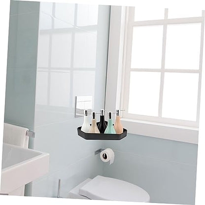 Levemolo Bathroom Corner Shelf Wall-Mounted Space Aluminum Shower Rack Waterproof Hanging Storage for Bathroom Decorative Corner Shelving for Tight Spaces