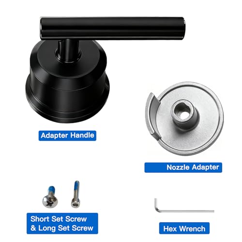 All Metal Replacement for Moen Tub/Shower Lever Handle, Compatible with Moen Posi Temp Shower Handle and for Cartridge,Single Handle Faucets for Adjust Water Volume and Temperature,Retro Black - color: Retro Black
