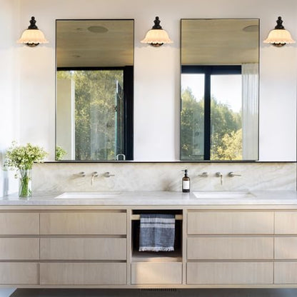 XIEDUN Vanity Light Black Wall Sconces Modern Bathroom Sconces - color: Black and White, size: 1 Light