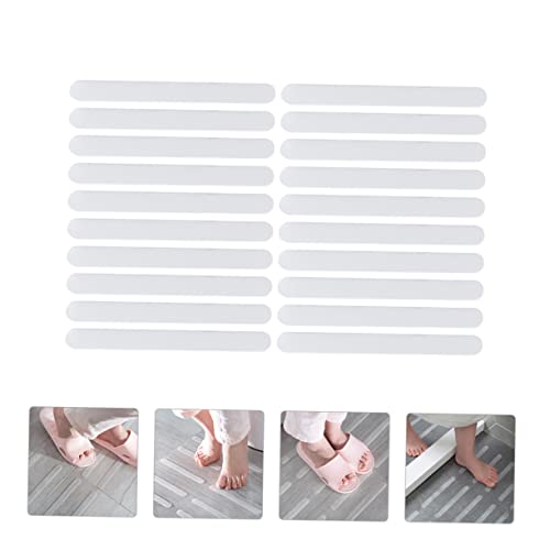 20pcs Bathroom Slip Stickers Self Adhesive Non Skid Strips for Bathtub Shower Stairs Strong Adhesive Easy Installation Safety Shower Tread Stickers