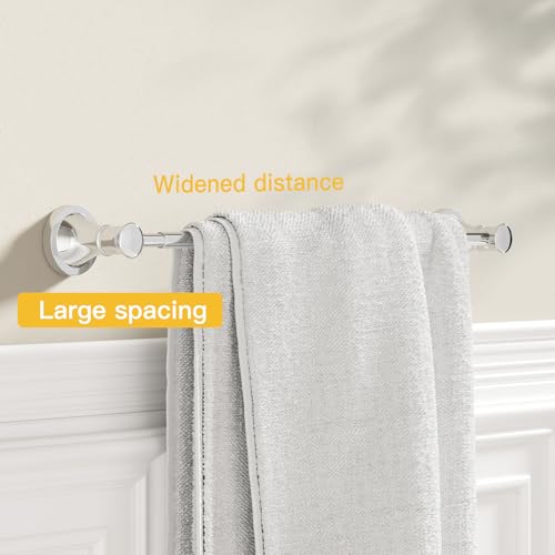 Towel Racks for Bathroom Wall Mounted Bath Towel Bar Polished Chrome | Adjustable 16-26 In, Wall Mounted Towel Holder, Stainless Steel, Rustproof, Towel Bar Rod Hanger Hardware Accessories Hotel - color: Polished Chrome
