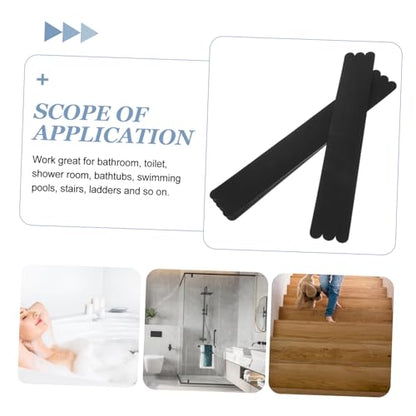 24pcs Non Slip Bathtub Stickers Anti Skid Floor Sticker Tape for Safety Waterproof PEVA Grip Tape for Stairs Shower and Bathroom Use