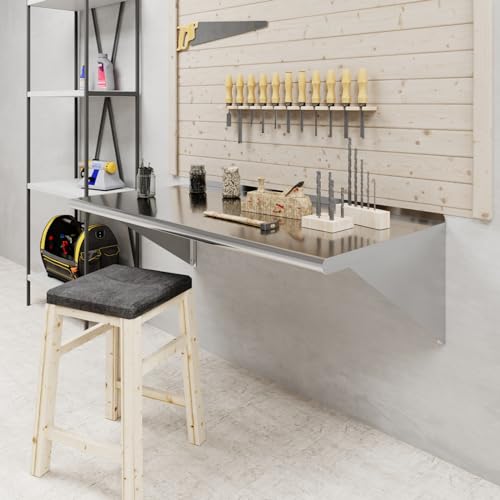 AmGood 24 in. x 48 in. Stainless Steel Wall Shelf | NSF | Metal Shelving | Garage, Laundry, Storage, Utility Room | Restaurant, Commercial Kitchen - size: 24 in. x 48 in.