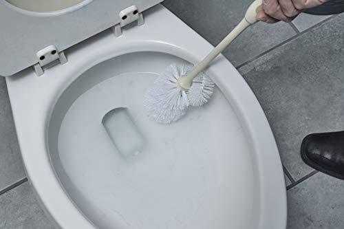 Superio Toilet Brush, Toilet Bowl Cleaning System with Scrubbing Wand, Under Rim Lip Brush for Bathroom - size: 1 Pack