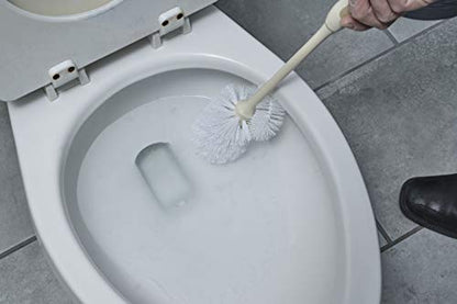 Superio Toilet Brush, Toilet Bowl Cleaning System with Scrubbing Wand, Under Rim Lip Brush for Bathroom - size: 1 Pack