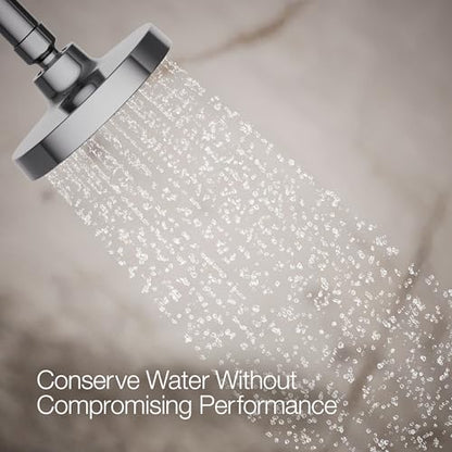 KOHLER K-33641-H-CP Elate® Single-Function Showerhead, 1.5 GPM, Efficient Water Flow, Durable Construction Shower Head, Simple Setup, Polished Chrome - color: Polished Chrome, size: 1.5 GPM