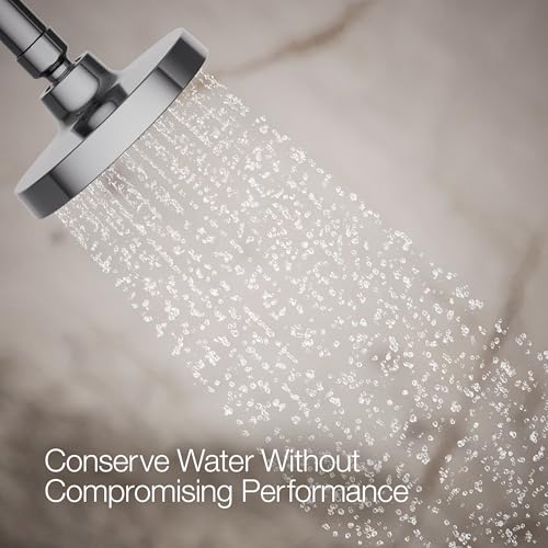 KOHLER K-33641-G-CP Elate® Single-Function Showerhead, 1.75 GPM, Powerful Flow Shower Head, Easy Maintenance, Sleek Design, Polished Chrome - color: Polished Chrome, size: 1.75 GPM
