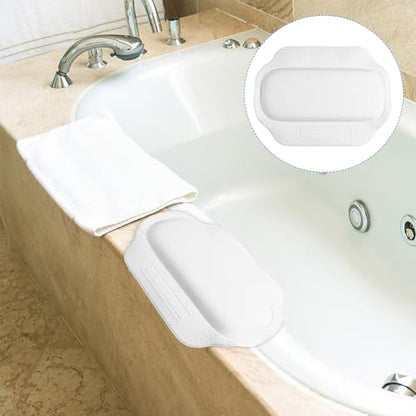 Non-Slip PVC Foam Bath Pillow with Suction Cups, Bathtub Cushion Head and Neck Support for Home Spa and Shower Relaxation