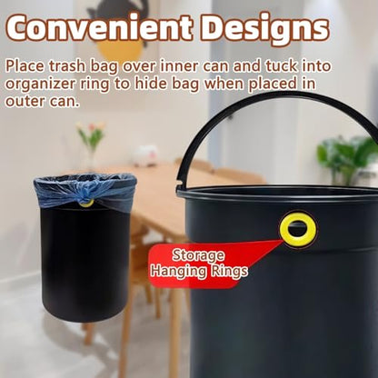 Smart Trash Can, Sensor Opening and Closing (1, Black) | Automatic Trash Can for Living Room, Bedroom, Kitchen and Bathroom - color: Black