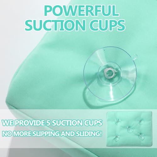 Bath Seat Pillow for Bathtub, Bathtub Seat Cushion For Tub with Non-Slip Suction Cups, Spa Pillow Shower Seat Cushion Bath Tub Cushion For Soaking Tub in Bathroom