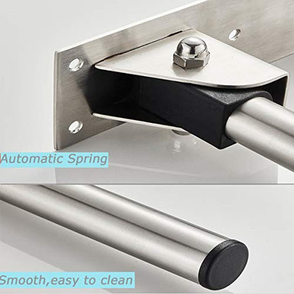 24 Inch Flip Up Toilet Grab Bar, Stainless Steel Bathroom Safety Rail | Wall Mounted Support Bar, Non-Slip Surface, 330LBS Load Capacity, Ideal for Disabled, Elderly, Pregnant Women - style: 24Inch