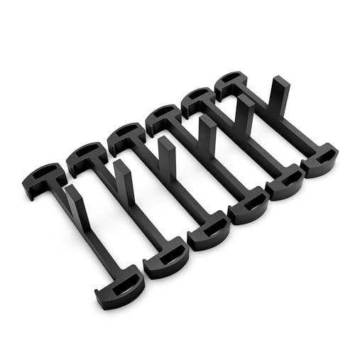 Plastic Clip for HTOH Linear Shower Drain, Tile Tray Supporter, Black,6 PCS | Shower Drain Clips, Black Plastic Clip, for HTOH 2-in-1 Tile-Insert Bathroom Linear Drain - color: Black