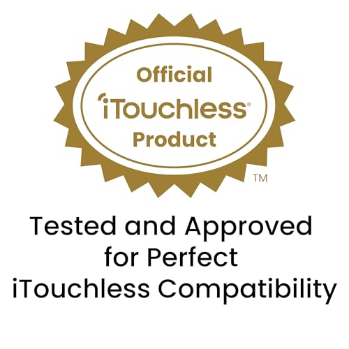 iTouchless New Sensor Trash Can Lid Replacement for Models IT13MX, IT13MXL, DZT13P, DZT13PL, DZT13M, and DZT08P, DZT08PL, and Other Variants - color: Black Lid