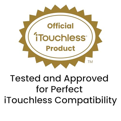 iTouchless New Sensor Trash Can Lid Replacement for Models IT13MX, IT13MXL, DZT13P, DZT13PL, DZT13M, and DZT08P, DZT08PL, and Other Variants - color: Black Lid