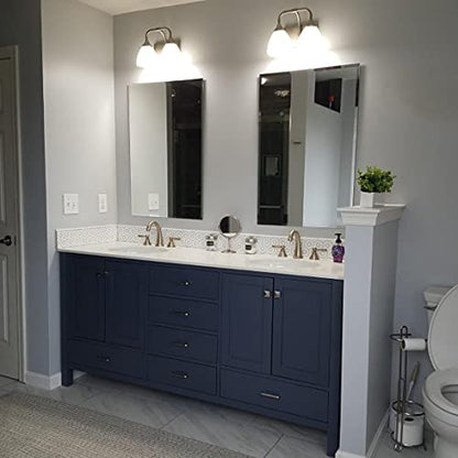 20x28 Frameless Rectangle Bathroom Vanity Mirror | 0.8in Beveled Edge - color: Rectangular, size: 20"L x 28"W