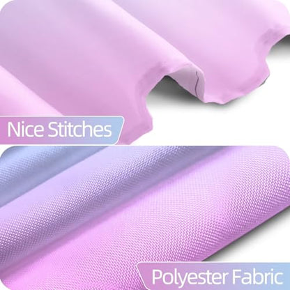 Ombre Blue Purple Stall RV Shower Curtain with Hooks 36x72inches | Machine Washable Waterproof, Modern Solid Boho Gradient, Bathroom Dorm Hotel Room Divider, Easy to Install, Window Curtain - color: Blue Purple, size: 36"W x 72"L (Pack of 1)