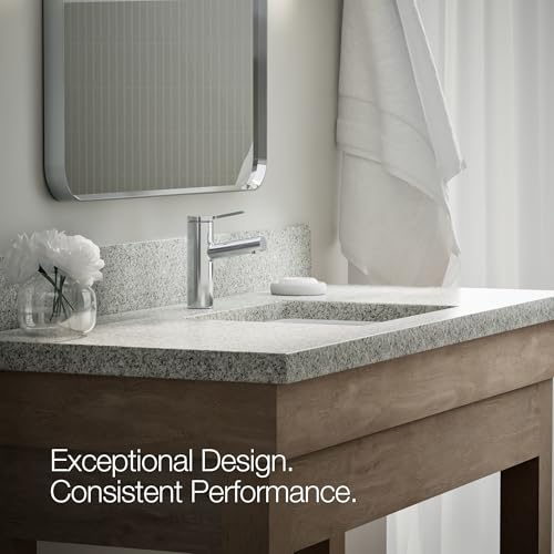 Kohler K-35048-4-2MB Elate® Single-Handle Bathroom Sink Faucet, Bathroom Faucets, 1.2 GPM, Vibrant Brushed Moderne Brass - color: Vibrant Brushed Moderne Brass, size: 1.2 GPM