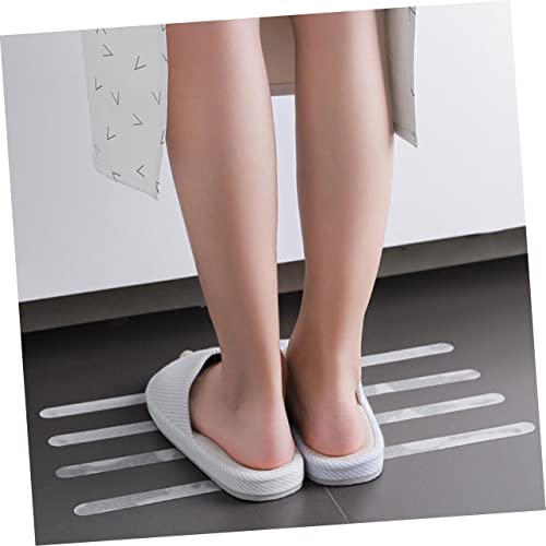 STOBOK 8sets Strips for Bathroom and Stairs of Strong Adhesive Non- Tape for Safe Shower and Bathtub Use Easy to Install for Home and Pool Areas
