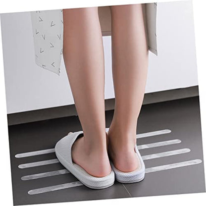 STOBOK 8sets Strips for Bathroom and Stairs of Strong Adhesive Non- Tape for Safe Shower and Bathtub Use Easy to Install for Home and Pool Areas