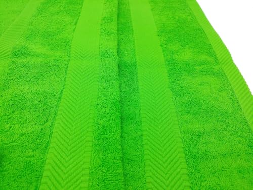 BY LORA 2-Pack Oversized Bath Sheets, Terry Cotton Hotel Large Towels, Lime Green - color: Lime, size: Bath Sheet 2-Pack