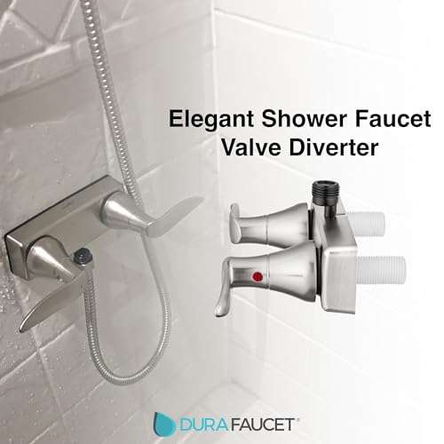 Dura Faucet DF-SA100LH-SN RV Shower Valve Diverter (Satin Nickel) | RV shower valve diverter - switches spout to shower head. Brushed Satin Nickel finish. - color: Brushed Satin Nickel