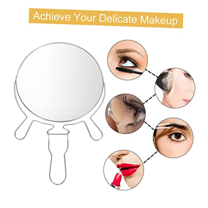 Double-Sided Rotating Makeup Mirror Stand Reflection for Shaving and Cosmetics Frame for Elegant Vanity Decor