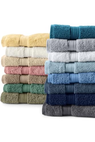 Lands' End Supima Cotton 6 Piece Bath Towel Set Hand Towel, 1 Piece Deep Sea Navy - color: Deep Sea Navy, size: Hand Towel, 1 Piece