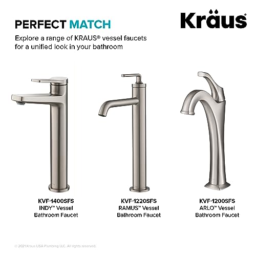 KRAUS Pop-Up Drain in Chrome, PU-10CH - color: Chrome, size: 8 5/8 Inch