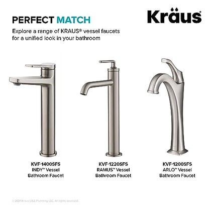 KRAUS Pop-Up Drain in Chrome, PU-10CH - color: Chrome, size: 8 5/8 Inch