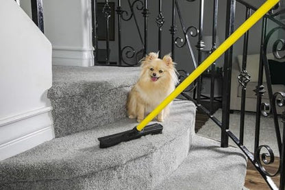 FURemover Pet Hair Removal Rubber Broom, 58" Telescopic Handle | Multi-Surface Rubber Broom with Built in Squeegee Edge, Sweeps up Fur, Hair, and Debris on Tile, Wood, Vinyl, and Carpet - size: 58" Telescopic Handle