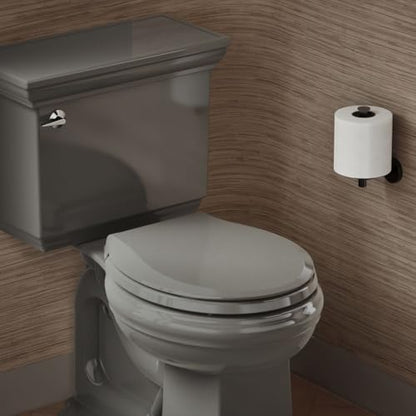 KOHLER 4639-RL-NY Cachet ReadyLatch Round Toilet Seat Soft Close, Thunder Grey (Pack of 2) - color: Thunder Gray, size: Round (Pack of 2)
