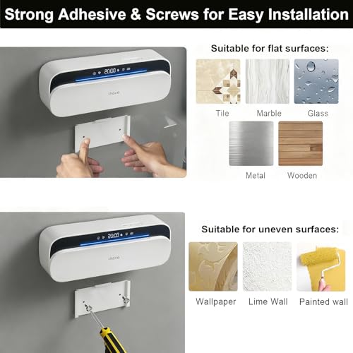 iHave Toothbrush Sanitizer Holder Wall Mounted UVC Tube 5 Slots for Family | 1 - color: White