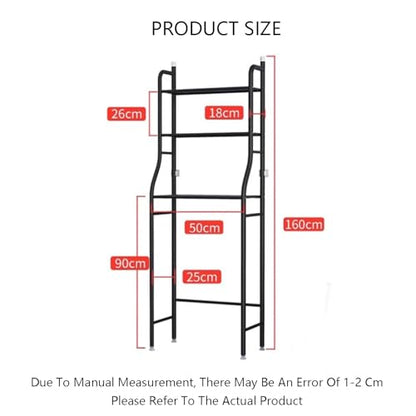 Over The Toilet Storage Shelf 3 Tiers Bathroom Organizer Rack with Paper Holder Not Included(Gold) - color: Gold