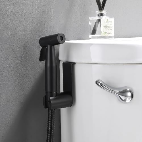 Premium Handheld Bidet Spray for Toilet | Adjustable Water Pressure | Leak-Proof Stainless Steel Toilet Bedit Sprayer | Muslim Shower | Cloth Diaper Washer Extra 1 Bidet Sprayer (Black) - color: Matte Black, style: 2 Bidet Sprayer