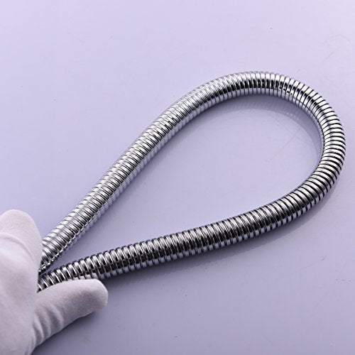 CIENCIA RV Shower Hose 1.5m Flexible Stainless Steel Replacement Shower Hose with Brass Fittings, FHA018 - color: Chrome, size: 1.5meters