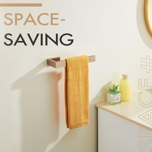 KOKOSIRI Towel Bar for Bathroom Towel Holder Wall Mount Kitchen Towels Rack Bath Hardware Champagne Bronze Stainless Steel, B3009CPG - color: Champagne Bronze