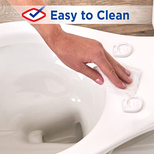 Clorox Elongated Plastic Toilet Seat with Easy-Off Hinges, Wiggle-Free - style: Elongated Plastic