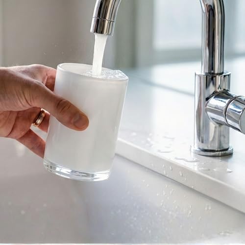 Premium White Bathroom Tumbler, Toothbrush Cup, Reusable Bathroom Cup, Toothbrush Holder for Bathroom Vanity Countertops, 2 Pack