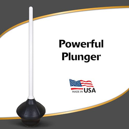 Korky Toilet Plunger and Beehive Mini Sink and Drain Plunger Kit – Works in Bathrooms, Kitchens, Toilets, Baths, and Showers