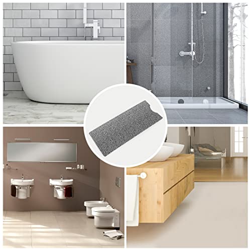 Bathtub Mat Non Slip Shower Mat Soft PVC Loofah Bath Tub Mats with Drain for Bathroom Tub 40 x 16 Inch (Mix Color) - color: Black White