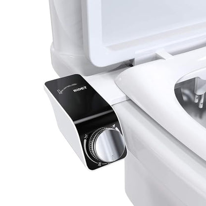Self-Cleaning Retractable Non-Electric Dual Hidden Nozzle Bidet Attachment for Toilet Seat,Jet Spray for Toilet Bathroom Bidet Toilet Sprayer, Adjustable Water Pressure