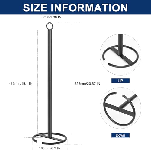 NearMoon Bath Toilet Paper Holder Stand, Freestanding Tissue Paper Storage with Reserve, Space Toilet 4 Rolls Holder for Bathroom/Kitchen Countertop-All Metal (2 Pack, Matte Black) - color: Matte Black