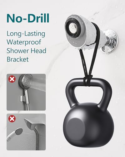 Adjustable Shower Holder Compatible with Delta Fit Kohler Magnetic Handheld Showerhead - 3M VBH Adhesive Tape for Strong Hold, No Drill, Any Height Use, Chrome - size: Chrome