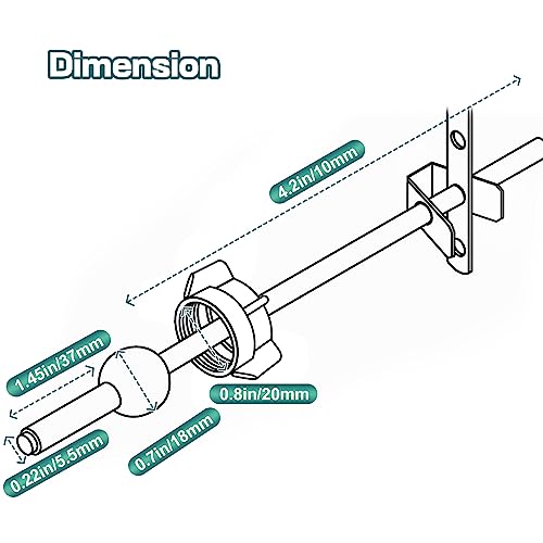2 Pcs Pop up Center Assembly, Compatible with Price Pfister Pop up Stopper | Compatible with Price Pfister Pop up Stopper, Pivot Rod Bathroom Sink Repair Kit, Chrome