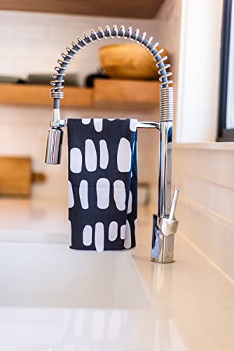 Kitchen Towels, Dish Towels for Kitchen, 2 Pc Kitchen Towel Set | Microfiber Waffle Towels, 16 x 26 inches, with Hanging Loops, Reusable Tea Towels, Cute Kitchen Towels - 2 Pack - color: Gray