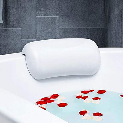 SPA Bath Pillow Non-Slip Bathtub Headrest Soft Waterproof Bath Pillows with Suction Cups Easy to Clean Bathroom Accessories (1pc) - color: 1pc